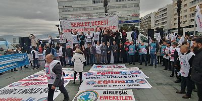 Çalışan ve emekli sendikalarından İzmir’de ortak eylem